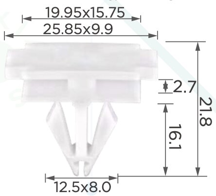 97625 Клипса автомобильная (крепёжное изделие) GM