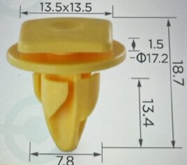 95287 Клипса FIAT, ALFA ROMEO, Maserati 735537083, 52003457
