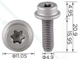99471 Болт со шлицом типа TORX толщиной 5мм VAG N10569501