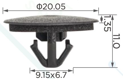 89190 Клипса автомобильная (крепёжное изделие)  Toyota