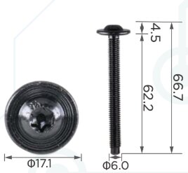99476 Болт со шлицом типа TORX толщиной 6мм VAG WHT000425