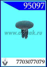 95097 Клипса автомобильная (крепёжное изделие) RENAULT