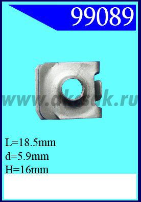 99089 Закладная гайка m6x18,5x16