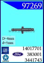 97269 Клипса автомобильная (крепёжное изделие) Chrysler, Ford, GM