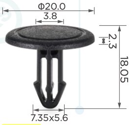 88214-1 Клипса автомобильная (крепёжное изделие) HONDA