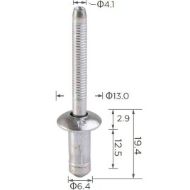 99396 Заклёпка лючка бензобака TOYOTA, LEXUS, GM, Chrysler, Ford 9436175, 6031115, 385189S100