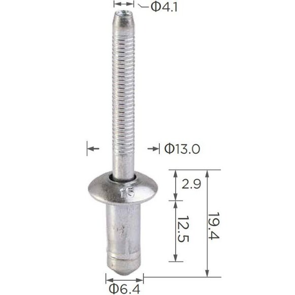 99396 Заклёпка лючка бензобака TOYOTA, LEXUS, GM, Chrysler, Ford 9436175, 6031115, 385189S100