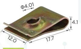 99400 Закладна скоба(гайка) под саморез 3.9мм 17.5х12