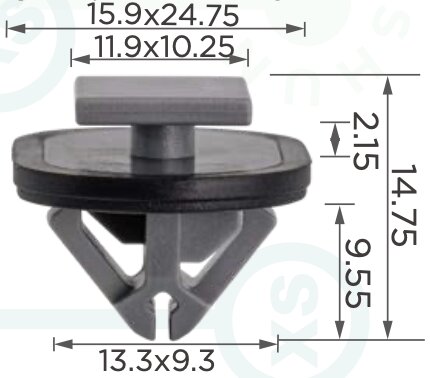 88467 Клипса автомобильная (крепёжное изделие) Hyundai, KIA