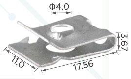 99414 Закладна скоба(гайка) под саморез 4мм 18х11 Toyota