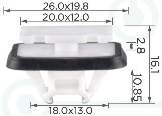 86026 Клипса автомобильная GEELY 888485319