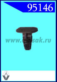 95146 Клипса автомобильная (крепёжное изделие) RENAULT