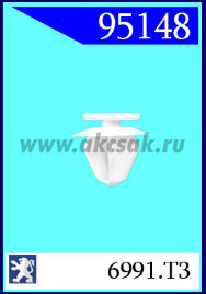 95148-95182 Клипса автомобильная (крепёжное изделие) CITROEN, PEUGEOT