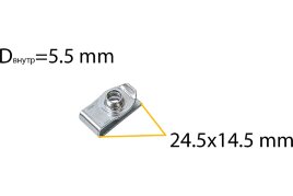 99426 Закладна скоба(гайка) под болт 6мм 12х18 GM, Ford 11503716, 11503714, W520822S426, N623332S439, N623332S439