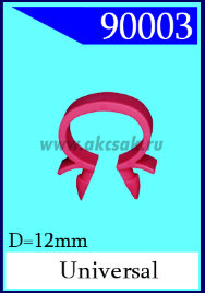 90003 Хомут электропроводки D=12mm (красный)