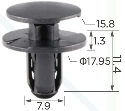 97539 Клипса автомобильная Chrysler, Dodge, Jeep 6509960AA
