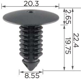 97541 Клипса молдинга JEEP, Chrysler, GM 4860379AA