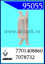 95055 Клипса автомобильная (крепёжное изделие) ALFA ROMEO, FIAT, LANCIA