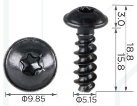 99441 Саморез автомобильный под шлиц типа TORX с толщиной ножки 5.2 VW N10442003