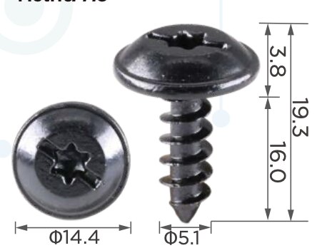 99443 Саморез автомобильный под шлиц типа TORX с толщиной ножки 5.2 VW WHT003954