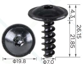 99445 Саморез автомобильный под шлиц типа TORX с толщиной ножки 7мм VW 8K0805399A