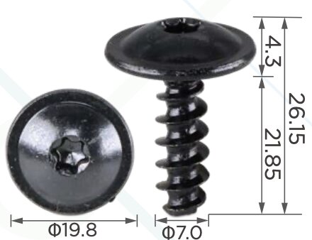 99445 Саморез автомобильный под шлиц типа TORX с толщиной ножки 7мм VW 8K0805399A