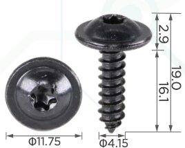 99446 Саморез автомобильный под шлиц типа TORX с толщиной ножки 4.2 VAG N90698606