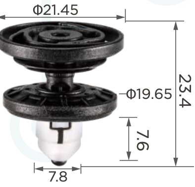 91369 Крепёжное изделие (клипса) VW