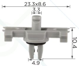 91372 Клипса автомобильная (крепёжное изделие) VW 8V0853585