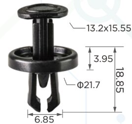 89171 Клипса автомобильная (крепёжное изделие) TOYOTA 9046709242